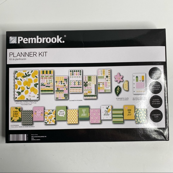 Pembrook Office Planner Kit 2 Month Planner And Stickers Pembrook